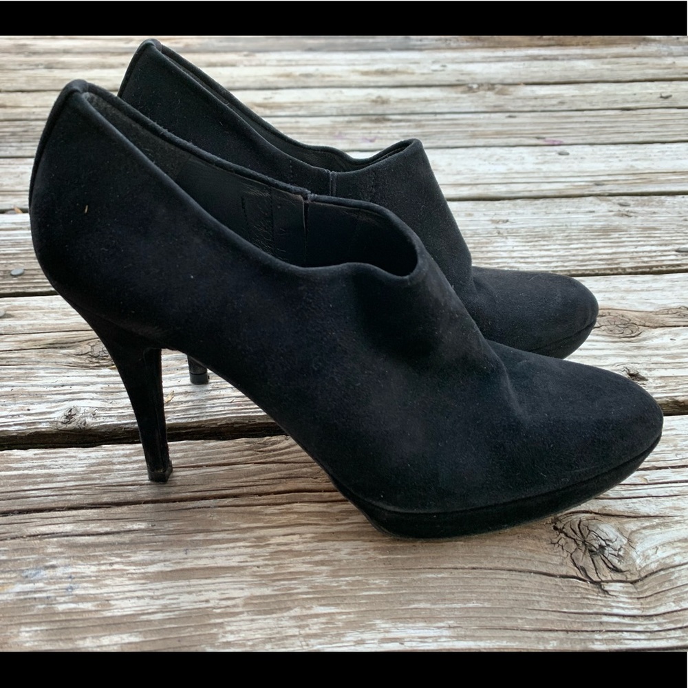 Stuart Weitzman Black Suede Bootie - image 1